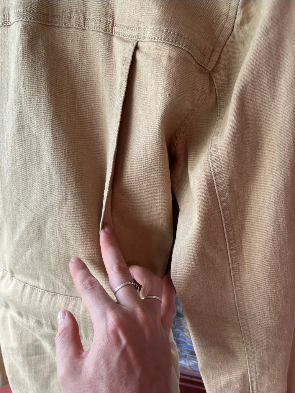 Lauren Ralph Lauren Khaki Utility Jacket with Tie Waist - Picture 8 of 12